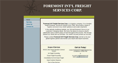 Desktop Screenshot of foremostusa.com