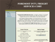 Tablet Screenshot of foremostusa.com